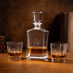 Personalized Initial Whiskey Decanter with Engraved Name Birthday Anniversary Gift for Liquor Lovers