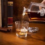 Personalized Cool Motorcycle Design Whiskey Decanter with Engraved Name Daily Use Birthday Gift for Whiskey Lover