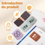 Marque-page Magnétique en Cuir PU Personnalisé avec Nom Initiale ou Motif Cadeau Anniversaire pour les Amoureux de Lecture