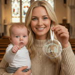 Personalised We Believe Nativity Acrylic Ceramic Ornament 2026 Nativity Decor Religious Thanksgiving Gift for Christians