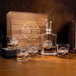 Personalised Basketball-Themed Whiskey Decanter with Engraved Team Name Daily Use Birthday Gift for Whiskey Lover