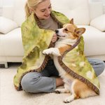 Couverture à pompons personnalisée avec nom et photo d'animal de compagnie Cadeau d'anniversaire pour les amoureux des animaux de compagnie