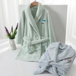 Accappatoio personalizzato con ricamo del nome e motivo carino super morbido ad alta assorbenza regalo di compleanno per bambini