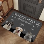 Zerbino personalizzato con nome e 1-3 foto di animali domestici regalo di compleanno per amanti degli animali