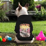 Personalised Lightning 5 Pet Photos Soft Warm Puppy Dog Hoodie Clothes with Name Adoption Anniversary Birthday Gift for Dog Lover Pet Owner