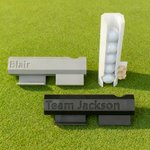 Personalised Name Design Twist Lock Golf Ball & Tee Holder for Cart Rail Golf Accessory Birthday Gift for Golf Lovers