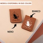 Segnalibro in pelle magnetico personalizzato con nome e gatto magico floreale regalo di compleanno per amanti dei libri e gatti