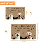 Zerbino personalizzato con nome e 1-3 foto di animali domestici regalo di compleanno per amanti degli animali