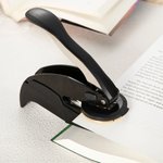 Tampon personnalisé de la bibliothèque du chat Flower Book Embosser avec texte et noir Book Club Library Bookish Gift for Bookworm Reader