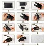 Tampon personnalisé de la bibliothèque du chat Flower Book Embosser avec texte et noir Book Club Library Bookish Gift for Bookworm Reader