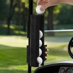 Personalised Name Design Twist Lock Golf Ball & Tee Holder for Cart Rail Golf Accessory Birthday Gift for Golf Lovers