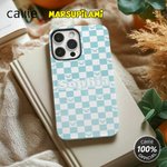 Personalised Cartoon Marsupilami Checkerboard Phone Case for iPhone with Name Daily Use Birthday Gift for Women Girls | Callie × Marsupilami®