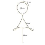 Personalisierte goldene Körperkette mit 3 Geburtssteinen Sexy Körperschmuck Strand Accessoire Urlaub Jubiläum Geschenk für Damen Freundinnen Ehefrauen