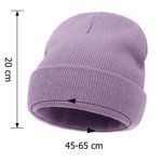 Gorro de punto personalizado suave con flor de nacimiento y nombre bordado accesorio diario regalo de cumpleaños para mujeres y hombres