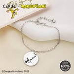 Personalized Circular Cute Tail-Bouncing Marsupilami Bracelet with Name Birthday Anniversary Gift for Friend Family | Callie × Marsupilami®