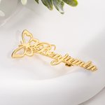 Henkilökohtainen Elegantti Butterfly Lapel Brooch Pin nimi kihlaus häät lahja Bridesmaids Groomsmenille