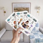 Personalized Birth Flower Cartoon Reading Girl Kindle Case with Name and Bookish Quote Birthday Gift for Book Lovers Bookworms