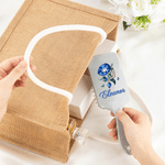 Personalized Butterfly Birth Flower Gemstone Hair Brush Anti-Static Massage Comb with Name Anniversary Birthday Gift for Girlfriend Bridesmaid