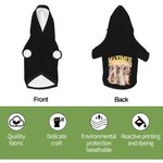 Personalised Lightning 5 Pet Photos Soft Warm Puppy Dog Hoodie Clothes with Name Adoption Anniversary Birthday Gift for Dog Lover Pet Owner