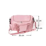 Bolsa de viaje personalizada con múltiples compartimentos diseño de bailarina con inicial y nombre regalo de cumpleaños para amante del ballet