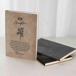 Personalizado Nuevo Capítulo Nacimiento Flor A5 Diario Cuaderno con Nombre Dimisión Jubilación Regalo para colega