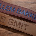 Gepersonaliseerde Verstelbare Leren Gitaarriem met Geborduurde Naam Muziekaccessoires Verjaardagscadeau voor Gitaarspeler Musicus