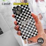 Personalised Cartoon Marsupilami Checkerboard Phone Case for iPhone with Name Daily Use Birthday Gift for Women Girls | Callie × Marsupilami®