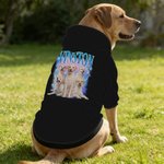 Personalised Lightning 5 Pet Photos Soft Warm Puppy Dog Hoodie Clothes with Name Adoption Anniversary Birthday Gift for Dog Lover Pet Owner