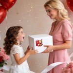 Personalized Heart Cute Cartoon Bear Initial Waterproof Stickers Labels with Name Valentine's Day Birthday Gift for Kids