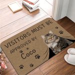 Zerbino personalizzato con nome e 1-3 foto di animali domestici regalo di compleanno per amanti degli animali