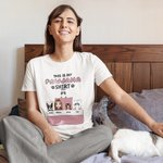 Pijama personalizado con personaje de dibujos animados y nombres de 1 a 6 mascotas regalo de San Valentín y aniversario para parejas
