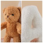 Osito de peluche personalizado Alfabeto suave Almohada Nursery Decor Cumpleaños Holiday Gift for Kids