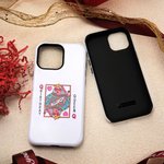 Henkilökohtainen Queen Pelikortti TPU Puhelin asia nimi iPhone Päivittäinen käyttö Syntymäpäivälahja hänelle