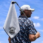 Personalised Golf-Themed Monogram Embroidery Magnetic Waffle Sport Towel with Hanging Clip Daily Training Game Day Golf Club Gift for Golf Players