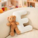 Osito de peluche personalizado Alfabeto suave Almohada Nursery Decor Cumpleaños Holiday Gift for Kids