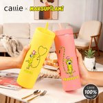Personalized Long-Tailed Leopard Marsupilami 16 oz Skinny Tumbler with Name Birthday Gift for Friend Family | Callie × Marsupilami®