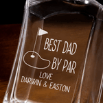Personalized Golf Design Initial Whiskey Decanter with Engraved Name Birthday Anniversary Gift for Liquor Lovers