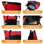 Borsa personalizzata con personaggio animato e nome, tessuto Oxford con tasca a rete - Regalo per infermiere o personale medico