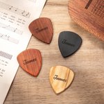 Personalized Guitar Chords Design Wooden Magnetic Guitar Pick Storage Box Set with Name and Word Birthday Gift for Musician Guitar Player