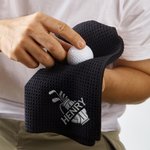 Personalised Golf-Themed Monogram Embroidery Magnetic Waffle Sport Towel with Hanging Clip Daily Training Game Day Golf Club Gift for Golf Players