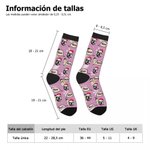 Calcetines hasta la pantorrilla personalizados cómodos con fotos de 1 a 3 caras de mascotas y nombre regalo de Navidad para dueños de mascotas