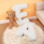 Osito de peluche personalizado Alfabeto suave Almohada Nursery Decor Cumpleaños Holiday Gift for Kids