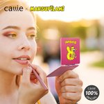 Espejo de maquillaje personalizado  de cuero PU con nombre regalo de boda y cumpleaños para mujeres | Callie × Marsupilami