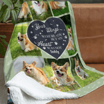 Personligt ben tassavtryck 8 foton mjuk pläd filt med namn heminredning daglig användning födelsedagspresent för husdjursägare