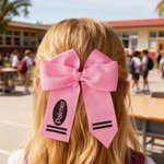 Personalisierte Buntstift Stil Design Haarschleife mit Namen Haar Zubehör zurück zu Schule Geburtstag Geschenk für Mädchen