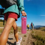 Personalised Engraved Name 18 oz Insulated Water Bottle with Handle and Straw Back to School Birthday Travel Gift for Kids Friends Family