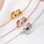 Bracciale personalizzato minimalista con nome inciso Dainty Jewelry Regalo di compleanno e anniversario per gli amici della famiglia