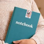 Personalized Folk Art Animal Flower Magnetic Bookmark Clip with Name Reading Birthday Gift for Book Lovers Bookworms