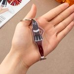 Personlig tecknad Cheerleading-flicka Akryl Nyckelring Väska Charm med namn Senior Night Födelsedagsteam Present till Cheerleaders