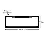 Personalised 1-5 Pet Photos Set of 2 Number Plate Frames with Text Licence Plate Decor Birthday Gift for Pet Owners Lovers